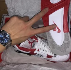 PK God Batch Air Jordan 4 Retro Fire Red DC7770-160 review D*** 02