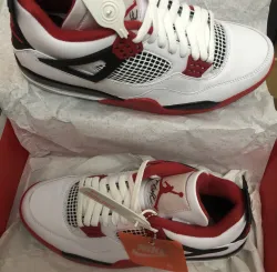 PK God Batch Air Jordan 4 Retro Fire Red DC7770-160 review D*** 03
