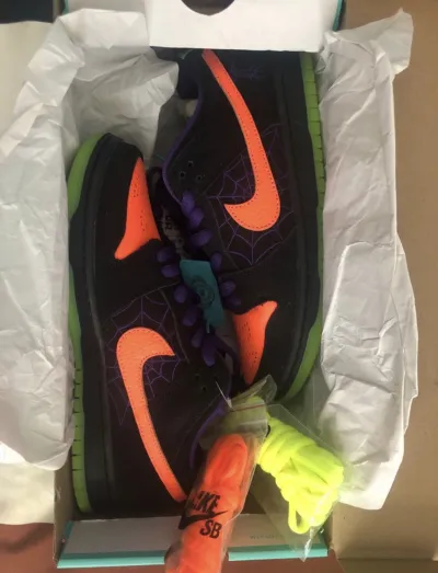 LJR Batch Nike SB Dunk Low Night of Mischief Halloween BQ6817-006 review G***