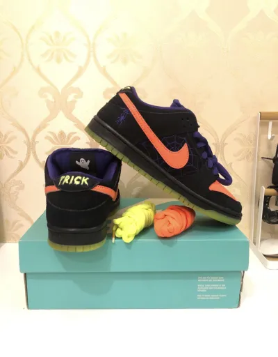 LJR Batch Nike SB Dunk Low Night of Mischief Halloween BQ6817-006 review E*** 02