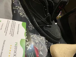 PK God Batch Air Jordan 1 Retro Low OG SP Travis Scott Black Phantom DM7866-001 review Rob 03