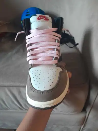 PK God Batch Air Jordan 1 Retro High Travis Scott CD4487-100 review ted s 01