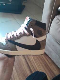 PK God Batch Air Jordan 1 Retro High Travis Scott CD4487-100 review ted s 03