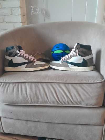 PK God Batch Air Jordan 1 Retro High Travis Scott CD4487-100 review ted s 04