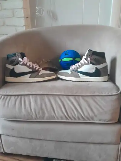PK God Batch Air Jordan 1 Retro High Travis Scott CD4487-100 review ted s 04