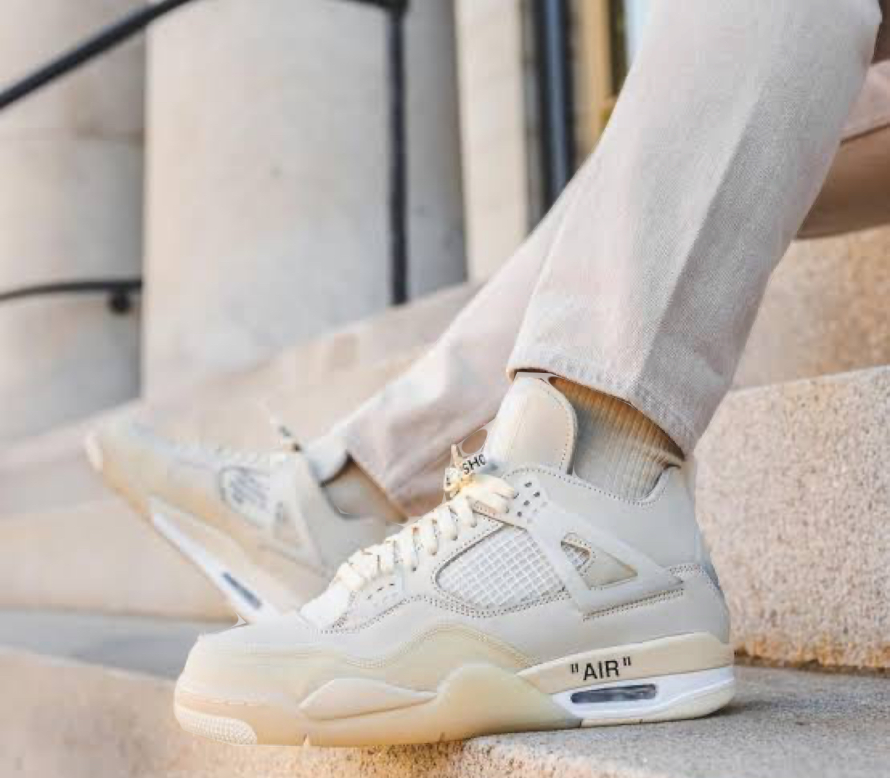 Special offer Batch OFF White x Air Jordan 4 Sail CV9388-100 review Omar