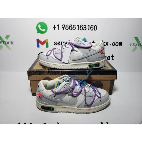 PK God Batch OFF WHITE x Nike Dunk SB Low The 50 NO.47  DM1602-125 review 