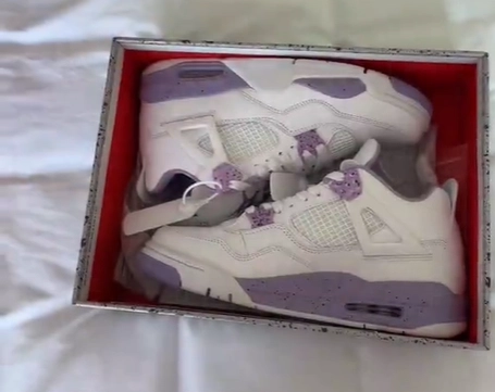 PK God Batch Air Jordan 4 Purple Oreo CT8527-115 review 