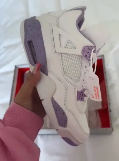 PK God Batch Air Jordan 4 Purple Oreo CT8527-115 review B*** 02