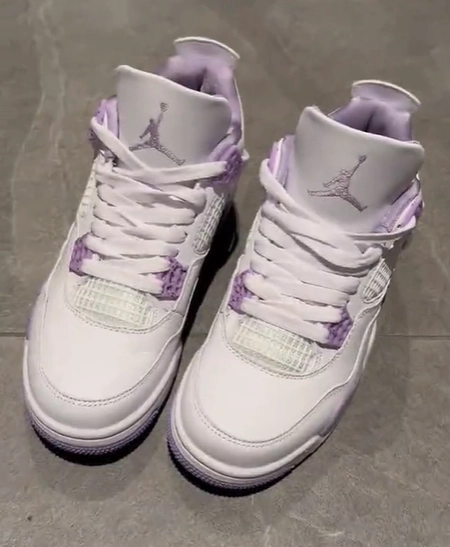 PK God Batch Air Jordan 4 Purple Oreo CT8527-115 review 