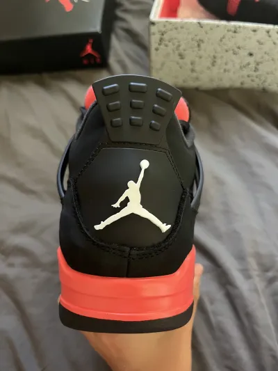 PK God Batch Air Jordan 4 Red Thunder CT8527-016 review Michael 02