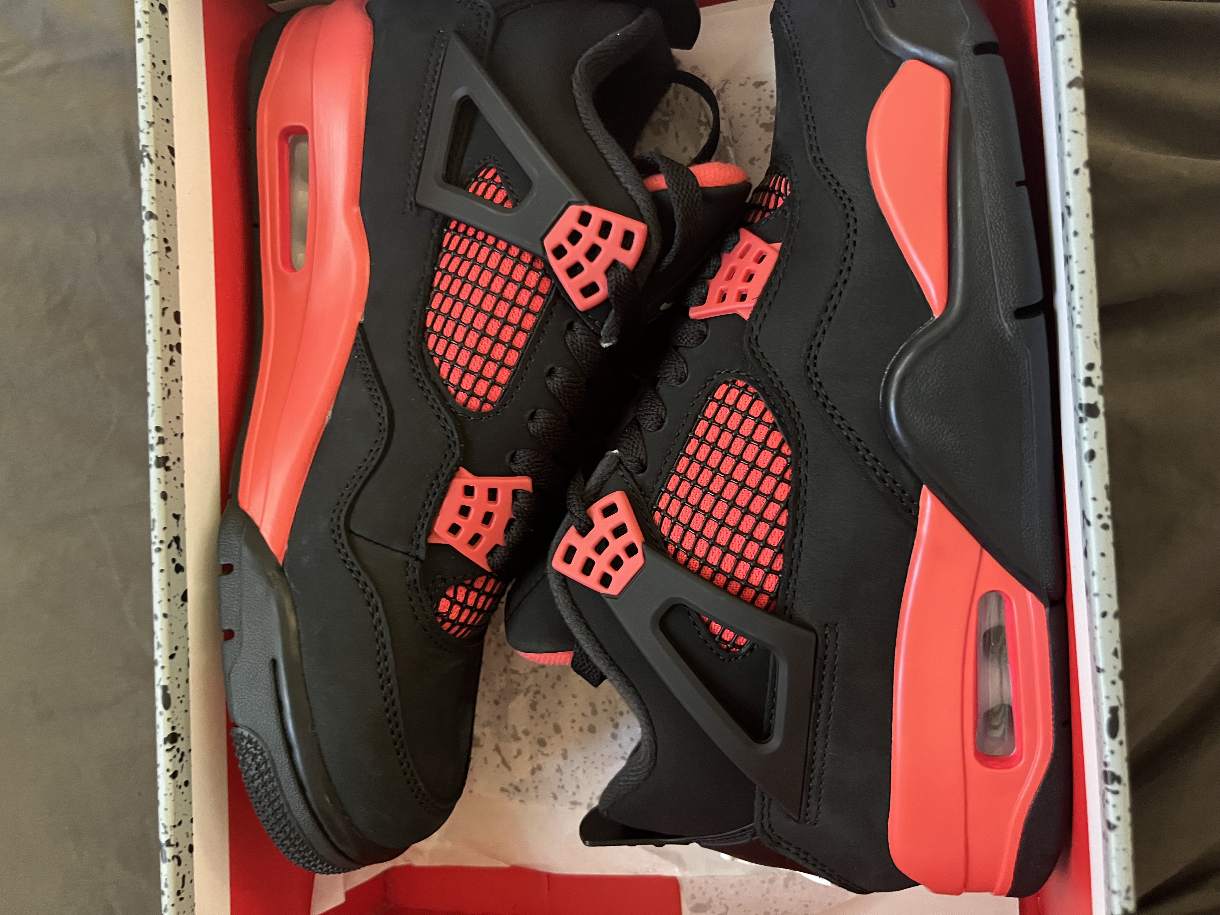 PK God Batch Air Jordan 4 Red Thunder CT8527-016 review Michael 04