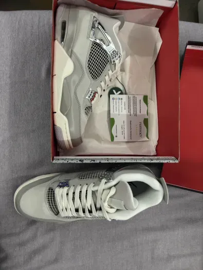 PK God Batch Air Jordan 4 Retro Off-White Sail  CV9388-100 review S*** 00
