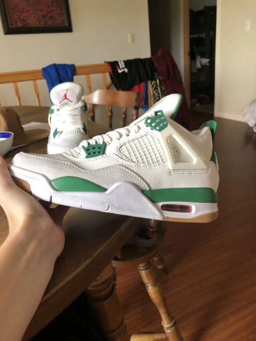 PK God Batch Air Jordan 4 SB Pine Green DR5415-103 review 