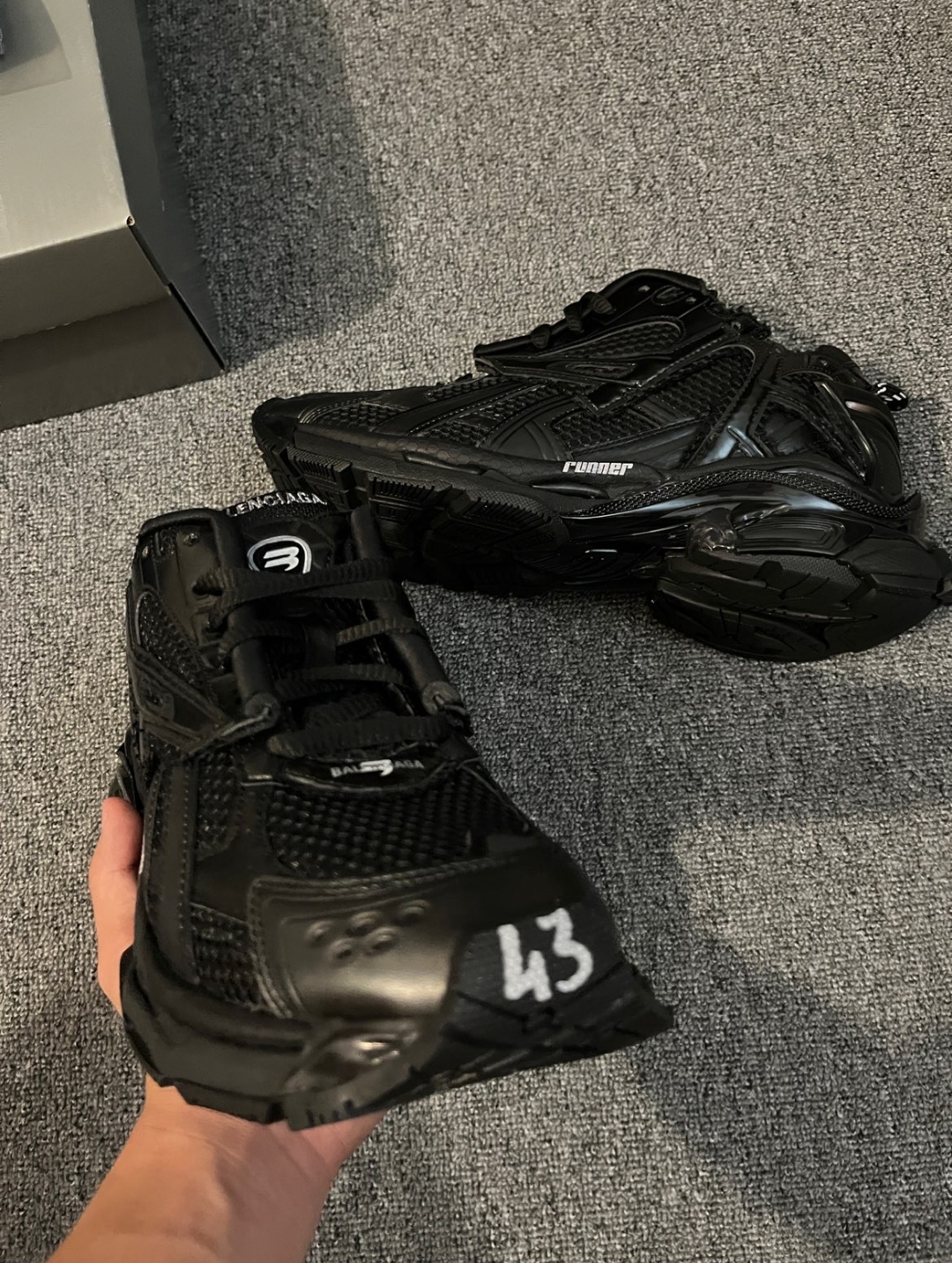 PK God Batch Balenciaga Runner Black review D*** 01