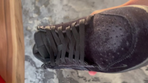 PK God Batch Nike Dunk Low Dover Street Market Triple Black Velvet DH2686-002 review Rigo 04