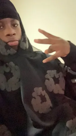 Denim Tears Cotton Wreath Hooded Sweatshirt 'Black Monochrome' review 