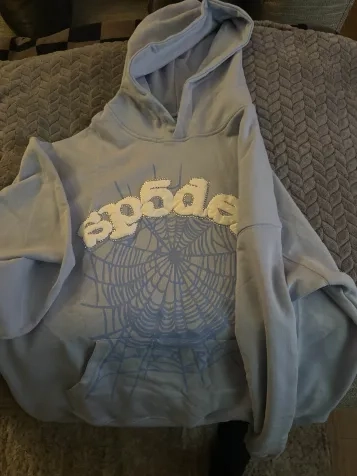 Sp5der Hoodie Sky Blue review 