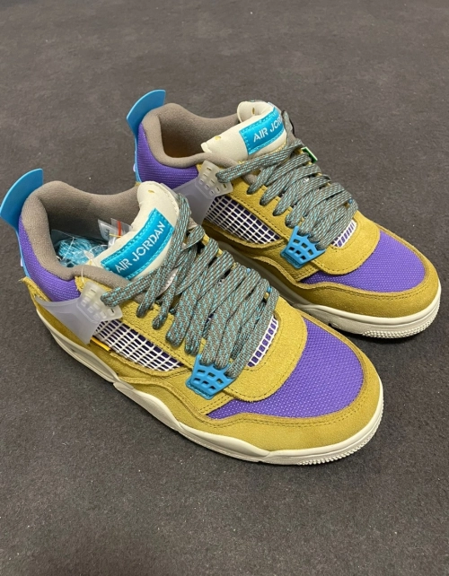 PK God Batch Air Jordan 4 Retro SP 30th Anniversary Union Desert Moss DJ5718-300 review 