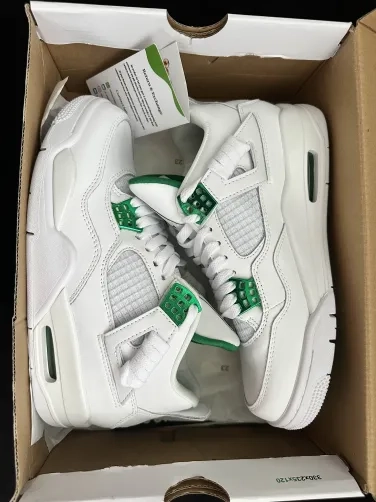 PK God Batch Air Jordan 4 Retro Metallic Green CT8527-113 review 