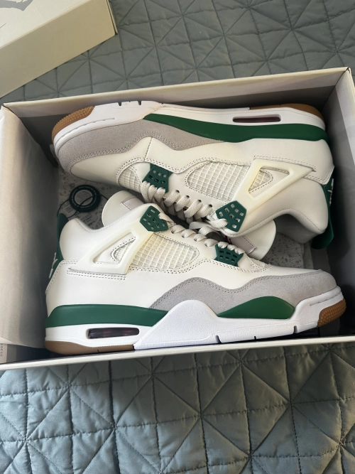 PK God Batch Air Jordan 4 SB Pine Green DR5415-103 review 