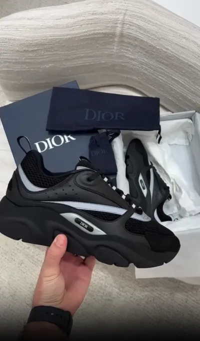 PK God Batch Dior B22 Black Silver 3SN231ZNG_H969 review L*** 01