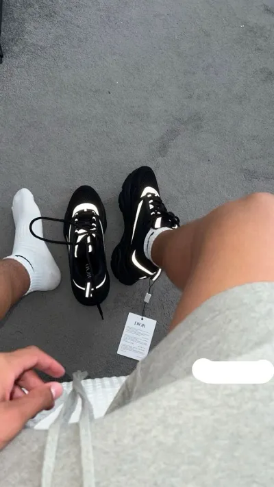 PK God Batch Dior B22 Black Silver 3SN231ZNG_H969 review V***