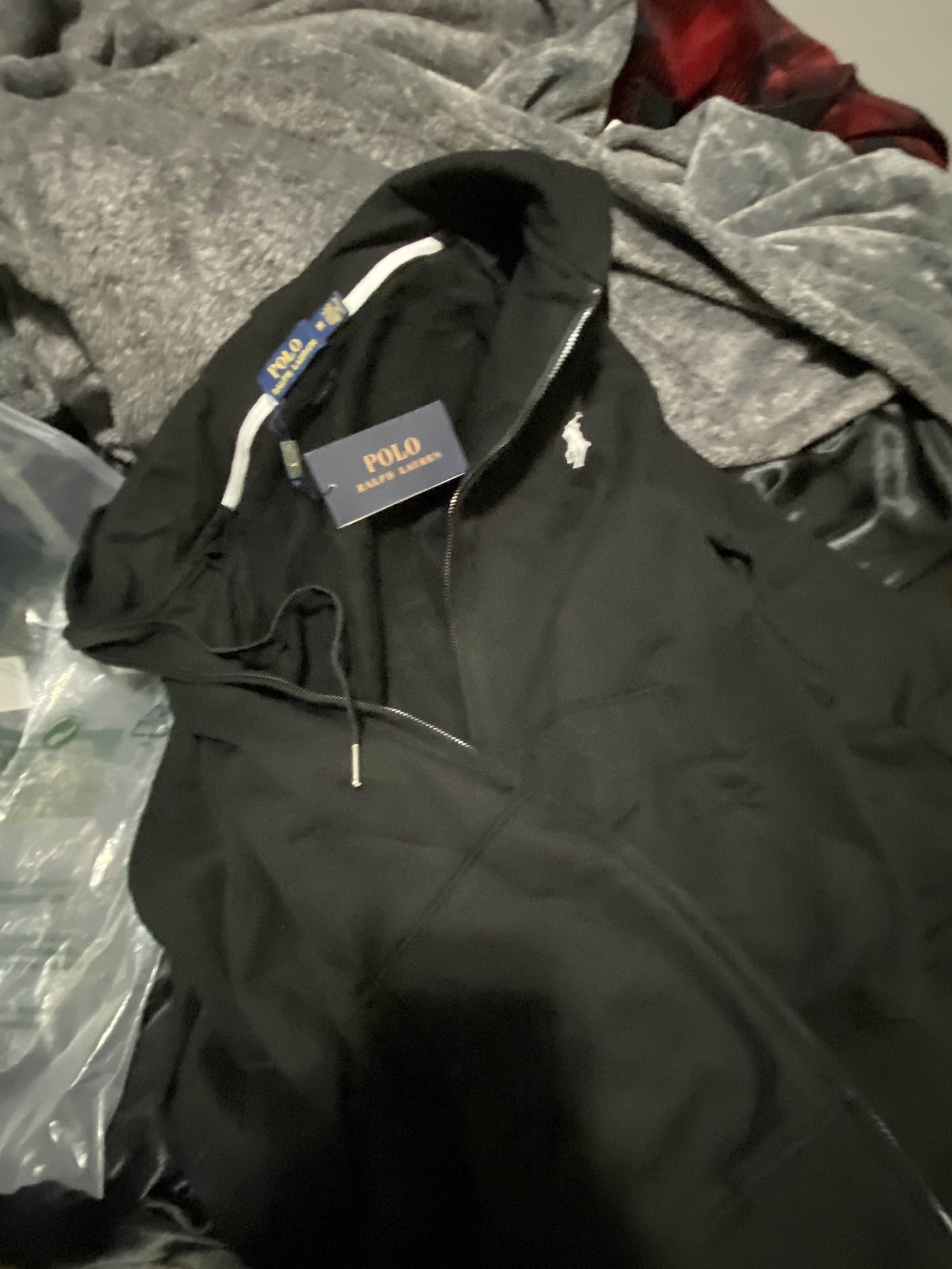 Polo Ralph Lauren Men's Double Knit Full-Zip Hoodie Sweatshirt Black review K*** 01