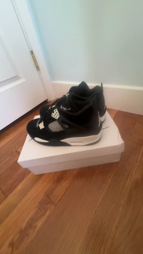 PK God Batch Air Jordan 4 White Thunder FQ8138-001 review 