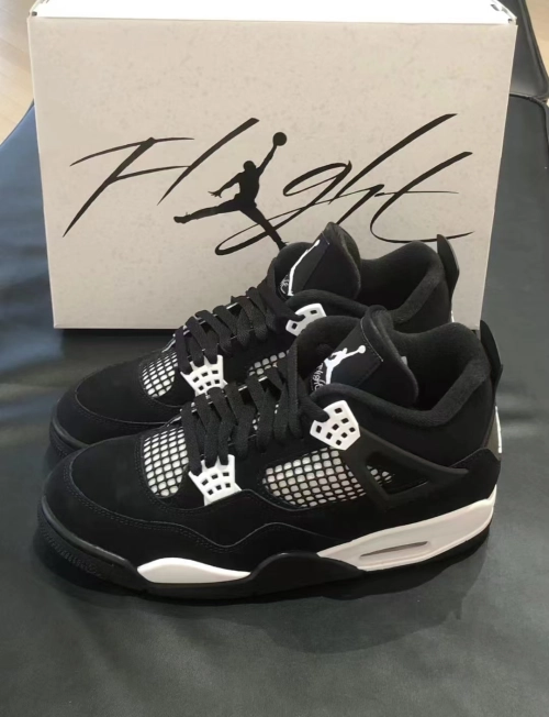 PK God Batch Air Jordan 4 White Thunder FQ8138-001 review 