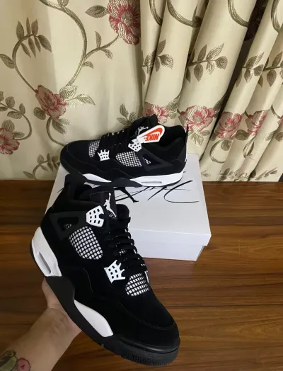 PK God Batch Air Jordan 4 White Thunder FQ8138-001 review B*** 00