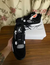 PK God Batch Air Jordan 4 White Thunder FQ8138-001 review 1