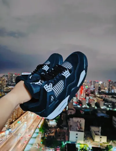 PK God Batch Air Jordan 4 White Thunder FQ8138-001 review J*** 01