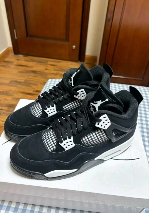 PK God Batch Air Jordan 4 White Thunder FQ8138-001 review 