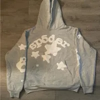 Sp5der Beluga Hoodie Heather Grey review 0