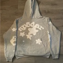 Sp5der Beluga Hoodie Heather Grey review G*** 01
