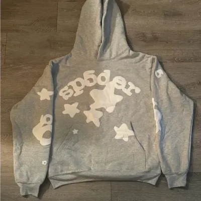 Sp5der Beluga Hoodie Heather Grey review G*** 00