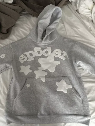 Sp5der Beluga Hoodie Heather Grey review J*** 02