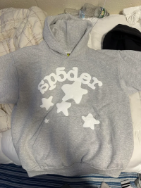 Sp5der Beluga Hoodie Heather Grey review 0