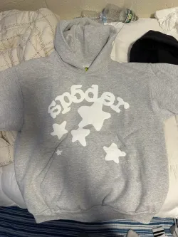 Sp5der Beluga Hoodie Heather Grey review G*** 01