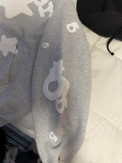 Sp5der Beluga Hoodie Heather Grey review G*** 03