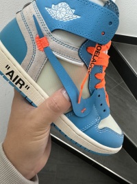 PK God Batch Air Jordan 1 Retro High Off-White University Blue AQ0818-148 review 3