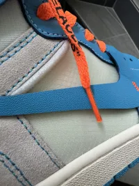 PK God Batch Air Jordan 1 Retro High Off-White University Blue AQ0818-148 review 4