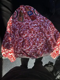 BAPE ABC Camo Shark Full Zip Hoodie Pink review Gerko 02