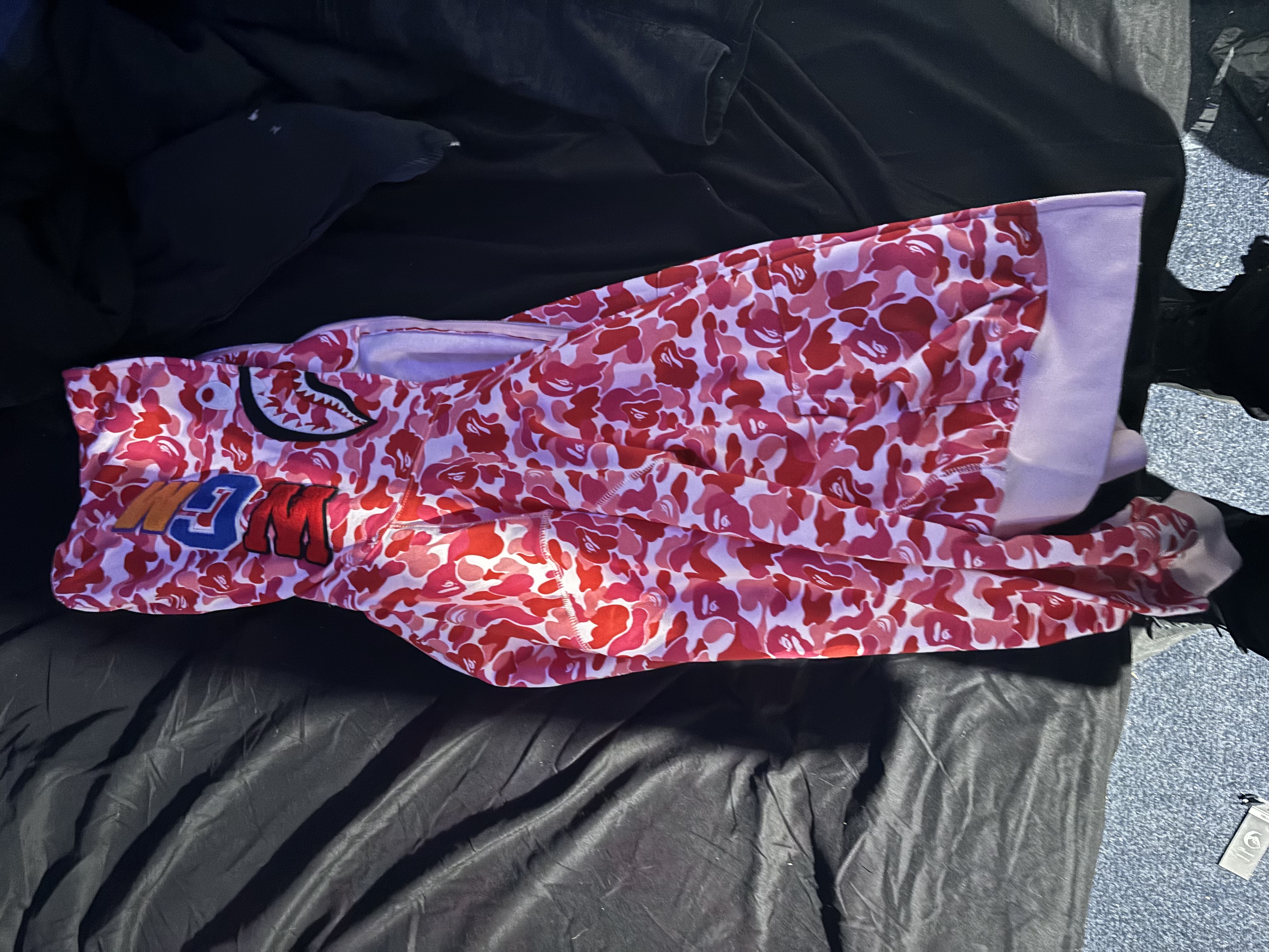 BAPE ABC Camo Shark Full Zip Hoodie Pink review Gerko 03