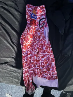 BAPE ABC Camo Shark Full Zip Hoodie Pink review Gerko 04