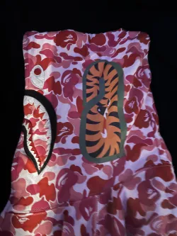BAPE ABC Camo Shark Full Zip Hoodie Pink review Gerko 06