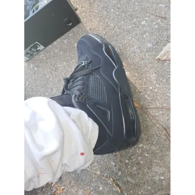 PK God Batch Air Jordan 4 Black Cat CU1110-010 review Lil T 01