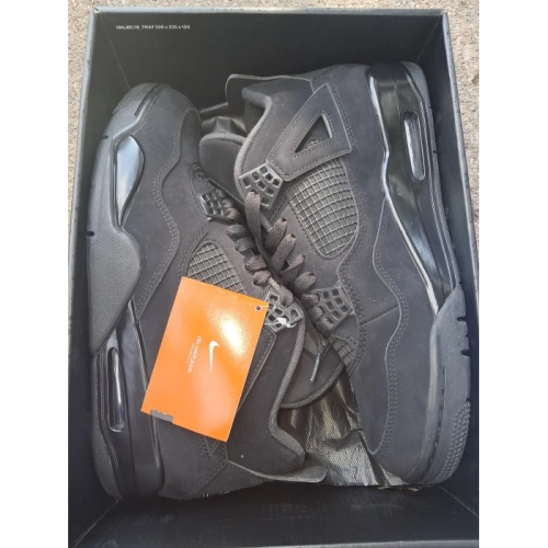 PK God Batch Air Jordan 4 Black Cat CU1110-010 review 