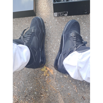 PK God Batch Air Jordan 4 Black Cat CU1110-010 review Lil T 02